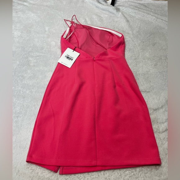 Hello Molly Pink Mini One shoulder Homecoming Dress Size Small - Picture 7 of 7